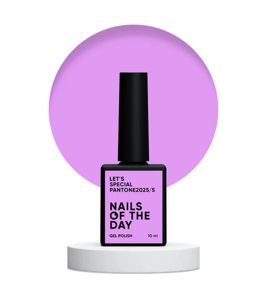 NAILSOFTHEDAY Let’s special Pantone2025/5 — esmalte semipermanente rosa lavanda, que cubre en una capa, 10 ml