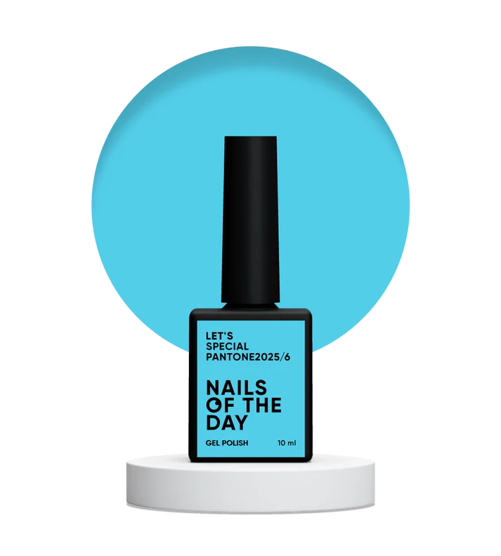 NAILSOFTHEDAY Let’s special Pantone2025/6 — esmalte semipermanente azul vibrante, que cubre en una capa, 10 ml