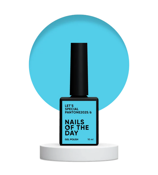 NAILSOFTHEDAY Let’s special Pantone2025/6 — esmalte semipermanente azul vibrante, que cubre en una capa, 10 ml