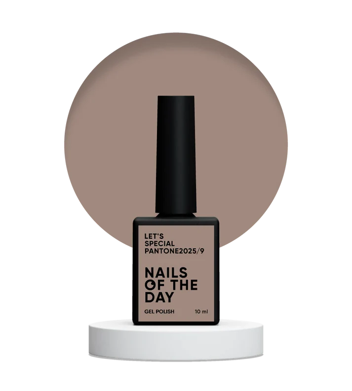 NAILSOFTHEDAY Let’s special Pantone2025/9 — esmalte semipermanente beige café frío, que cubre en una capa, 10 ml