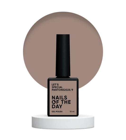 NAILSOFTHEDAY Let’s special Pantone2025/9 — esmalte semipermanente beige café frío, que cubre en una capa, 10 ml