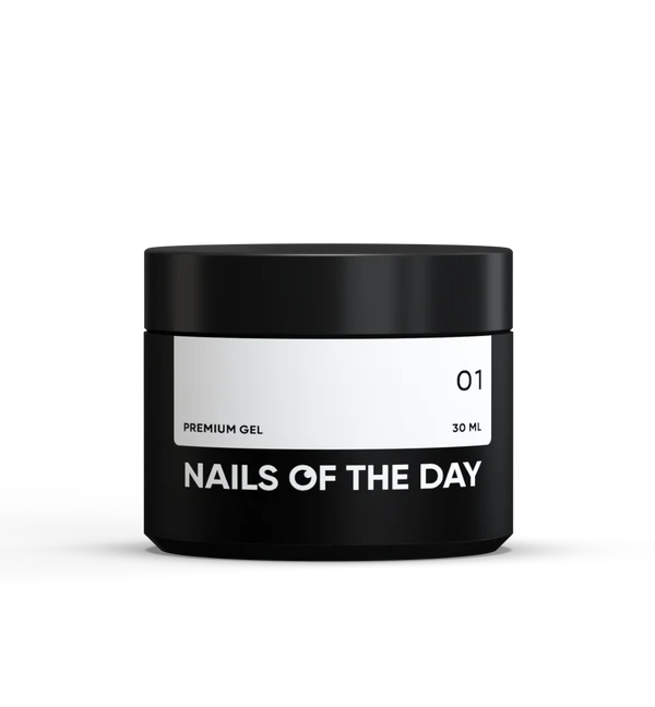 NAILSOFTHEDAY Premium gel 01 — gel de construcción lechoso, 30 ml
