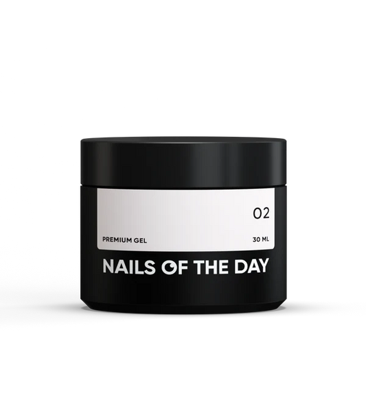 NAILSOFTHEDAY Premium gel 02 — gel constructor rosa leche, 30 ml