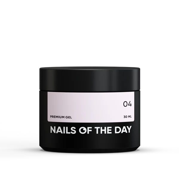 NAILSOFTHEDAY Premium gel 04 — gel de construcción (rosa claro francés), 30 ml