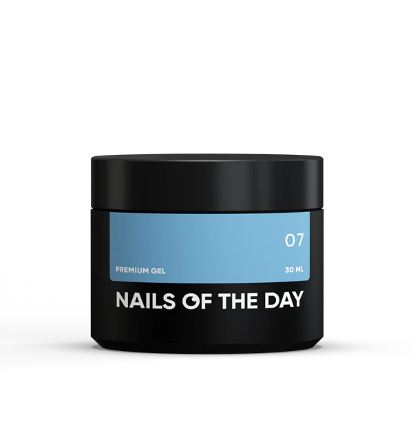 NAILSOFTHEDAY Premium gel 07 — gel de construcción (azul pálido), 30 ml