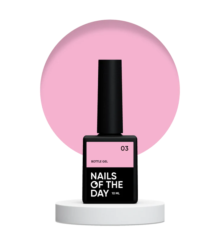 NAILSOFTHEDAY Bottle gel 03 – gel ultrafuerte rosa claro, 10 ml
