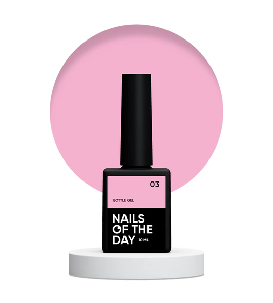 NAILSOFTHEDAY Bottle gel 03 – gel ultrafuerte rosa claro, 10 ml