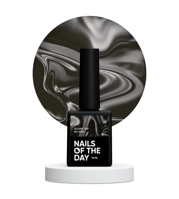 NAILSOFTHEDAY Glossy top no wipe - top brillante sin capa pegajosa y con filtros UV, 10 ml