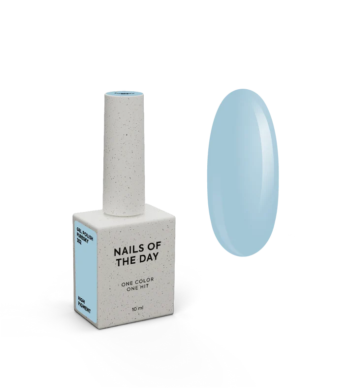 NAILSOFTHEDAY Gel Polish Puresky — esmalte semipermanente azul cielo pastel con cobertura en una capa, 10 ml