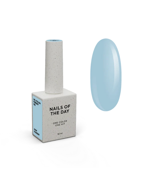 NAILSOFTHEDAY Gel Polish Puresky — esmalte semipermanente azul cielo pastel con cobertura en una capa, 10 ml
