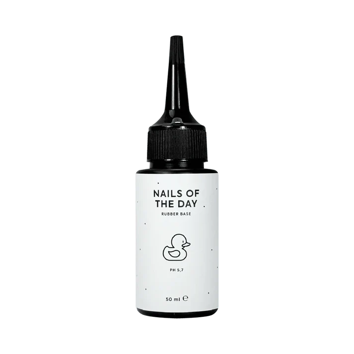 NAILSOFTHEDAY Rubber Base – base de caucho para uñas, 50 ml (recarga)