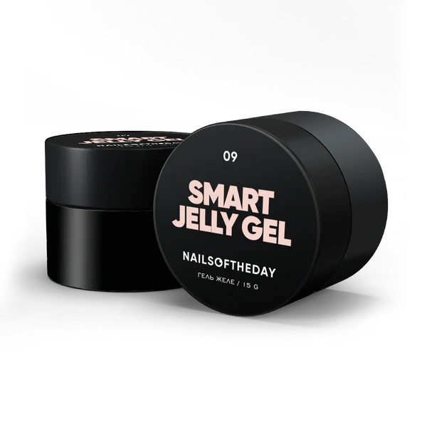 NAILSOFTHEDAY Smart Jelly gel 09 — gel de construcción para uñas color beige leche, 15 g