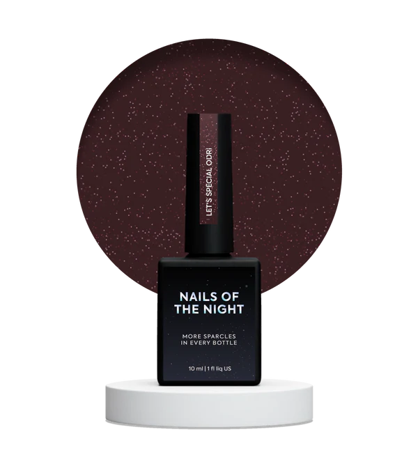 NAILSOFTHENIGHT Let's Special Odri: esmalte semipermanente reflectante de cereza cálido que cubre una capa, 10 ml