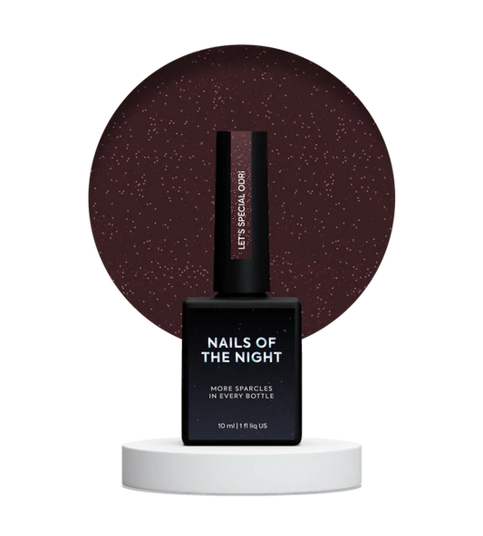 NAILSOFTHENIGHT Let's Special Odri: esmalte semipermanente reflectante de cereza cálido que cubre una capa, 10 ml