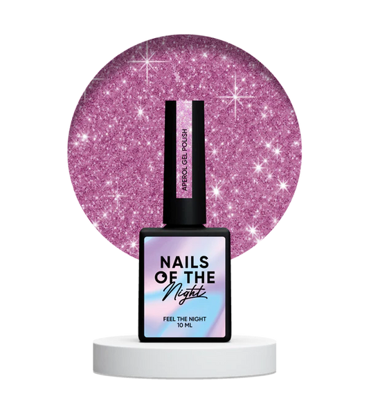 NAILSOFTHENIGHT Aperol gel polish - esmalte semipermanente reflectante rosa para uñas, 10 ml
