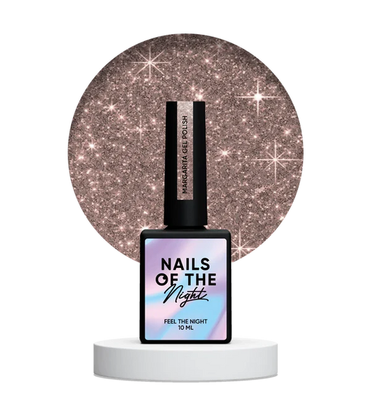 NAILSOFTHENIGHT Margarita gel polish: esmalte semipermanente nude rosado reflectante para uñas, 10 ml