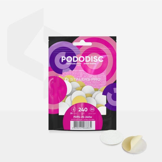 Staleks Recambios para pododisco Staleks con esponja – tamaño L (25mm) grano 240