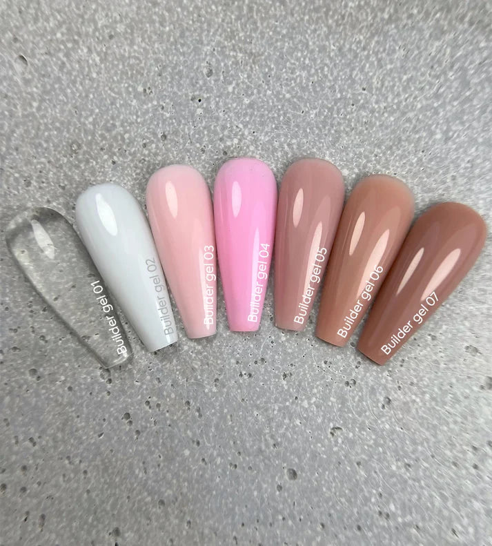 NAILSOFTHEDAY Builder Gel 03 — gel rosa suave para extensiones de uñas, 15 ml