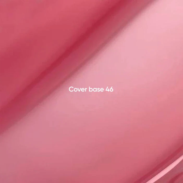 NAILSOFTHEDAY Cover Base 46 Light Pigment – base para uñas rosa empolvado semitransparente con pigmentación ligera, 10 ml