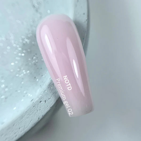 NAILSOFTHEDAY Premium gel 02 — gel constructor rosa leche, 30 ml
